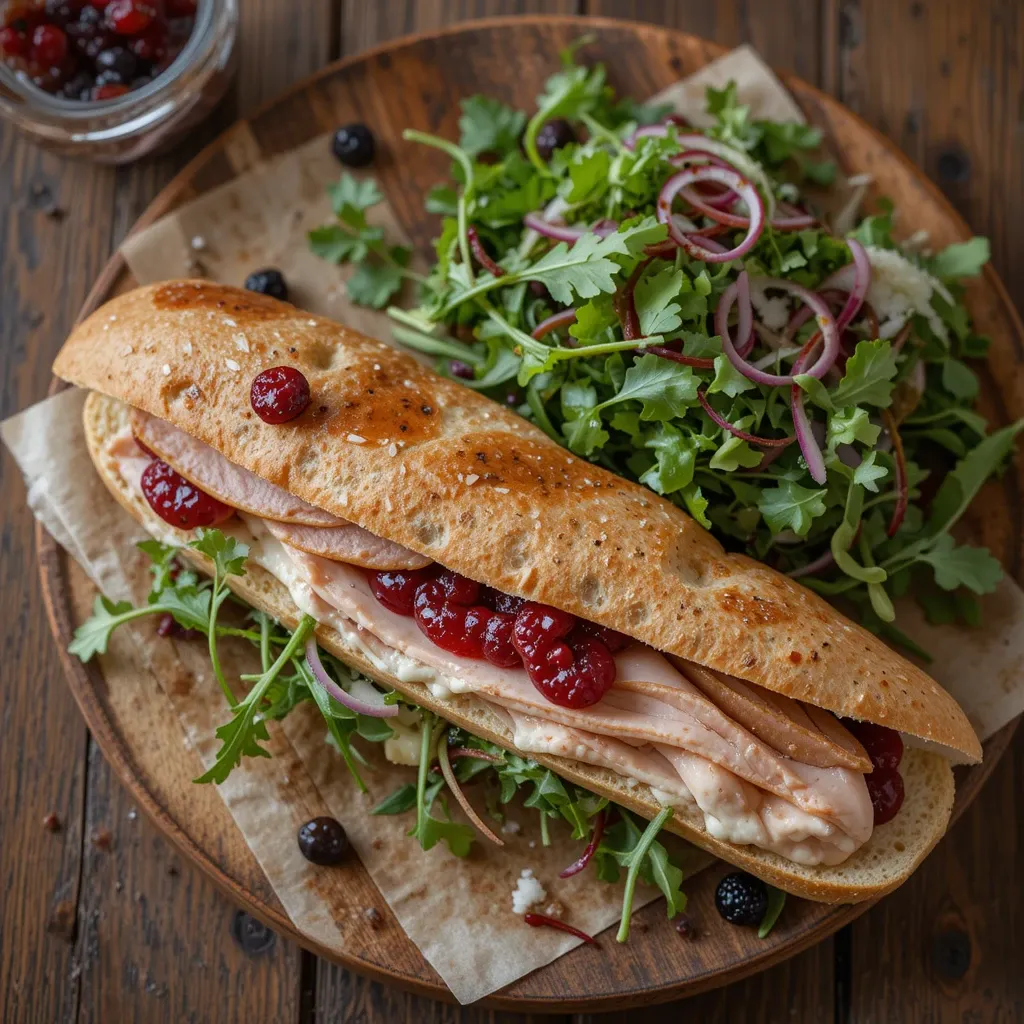 Turkey Cranberry Brie Sandwich