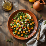 Roast Pumpkin Fela Salad