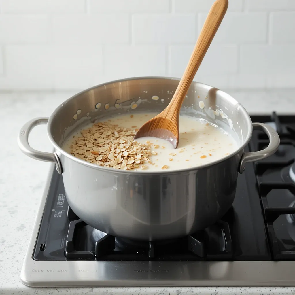 oats and almond milk