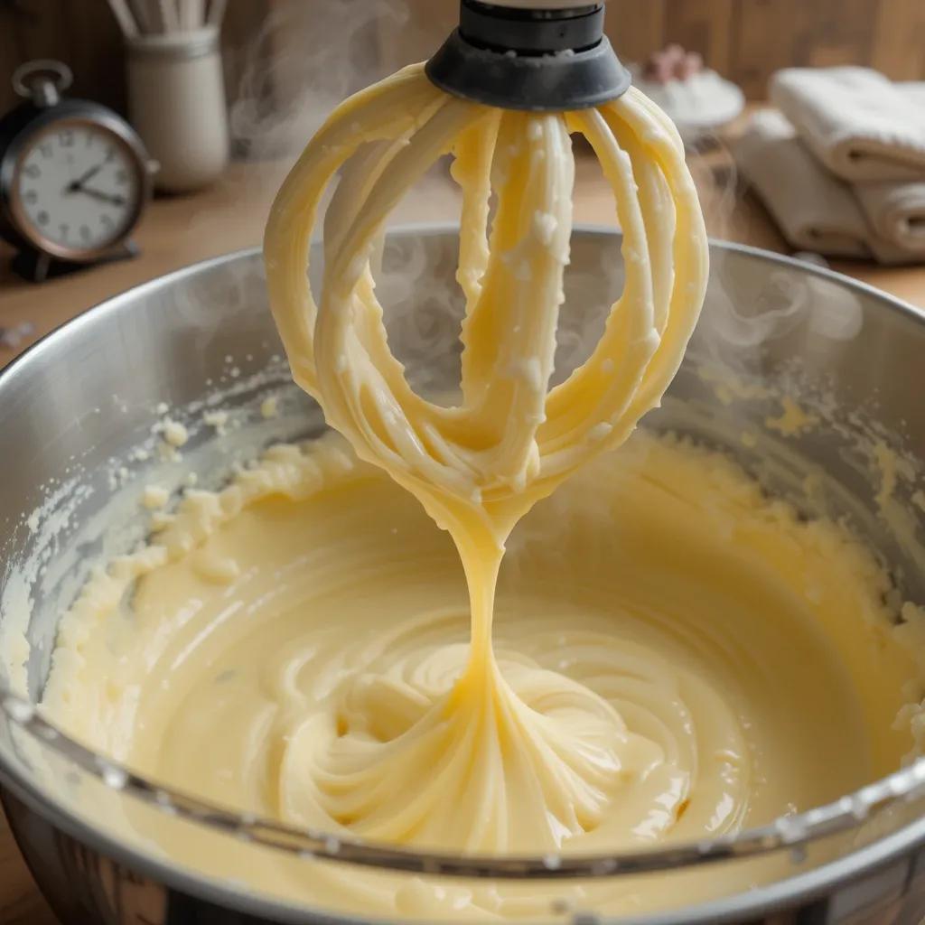 sugar cooked egg foam