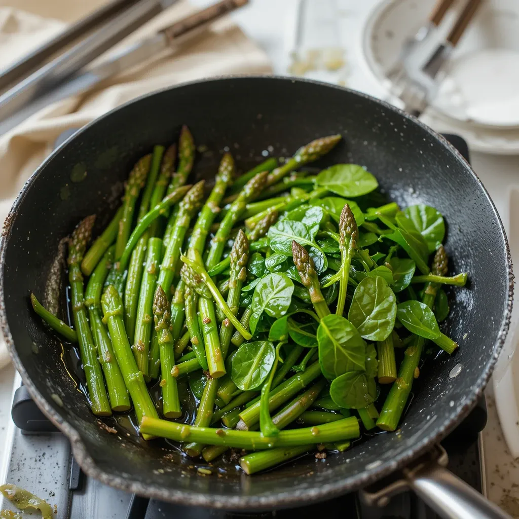 Sauté asparagus