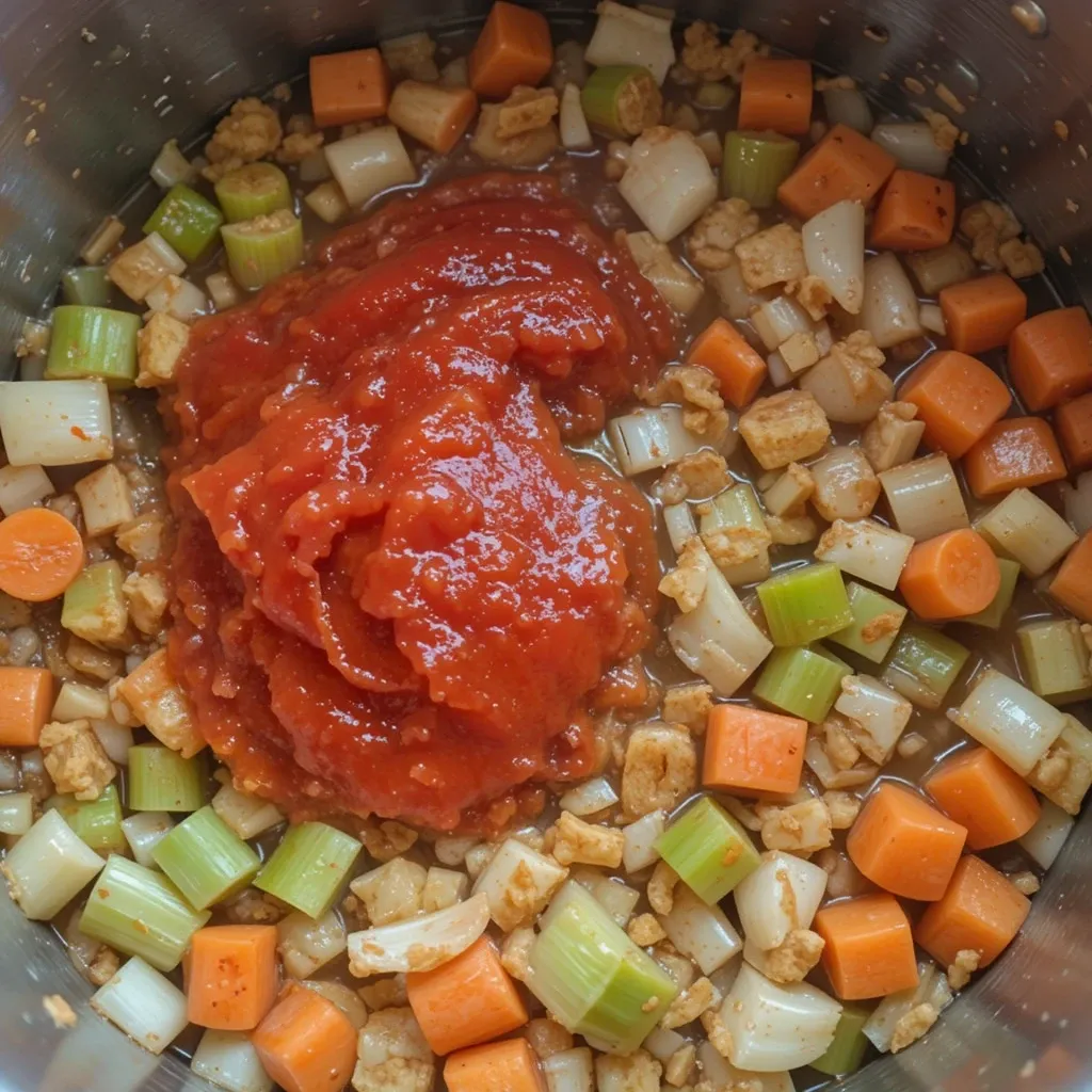 minced garlic, dried thyme, tomato paste & curry paste