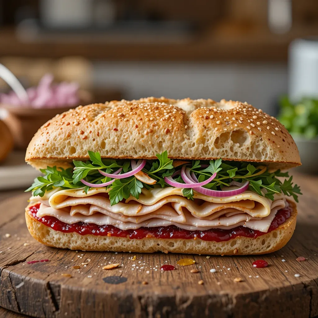 Turkey Cranberry Brie Sandwich