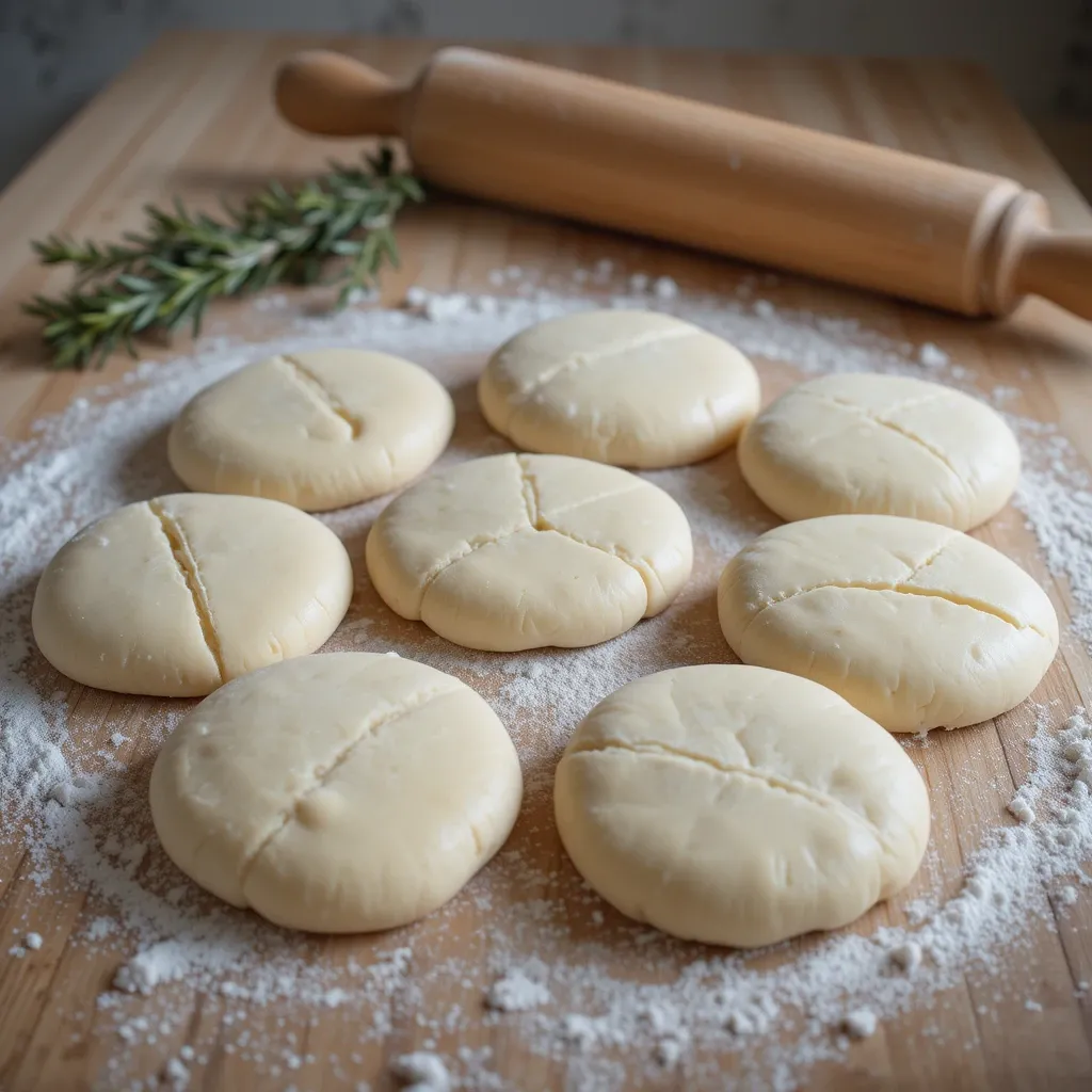 shaping Rosemary Bread