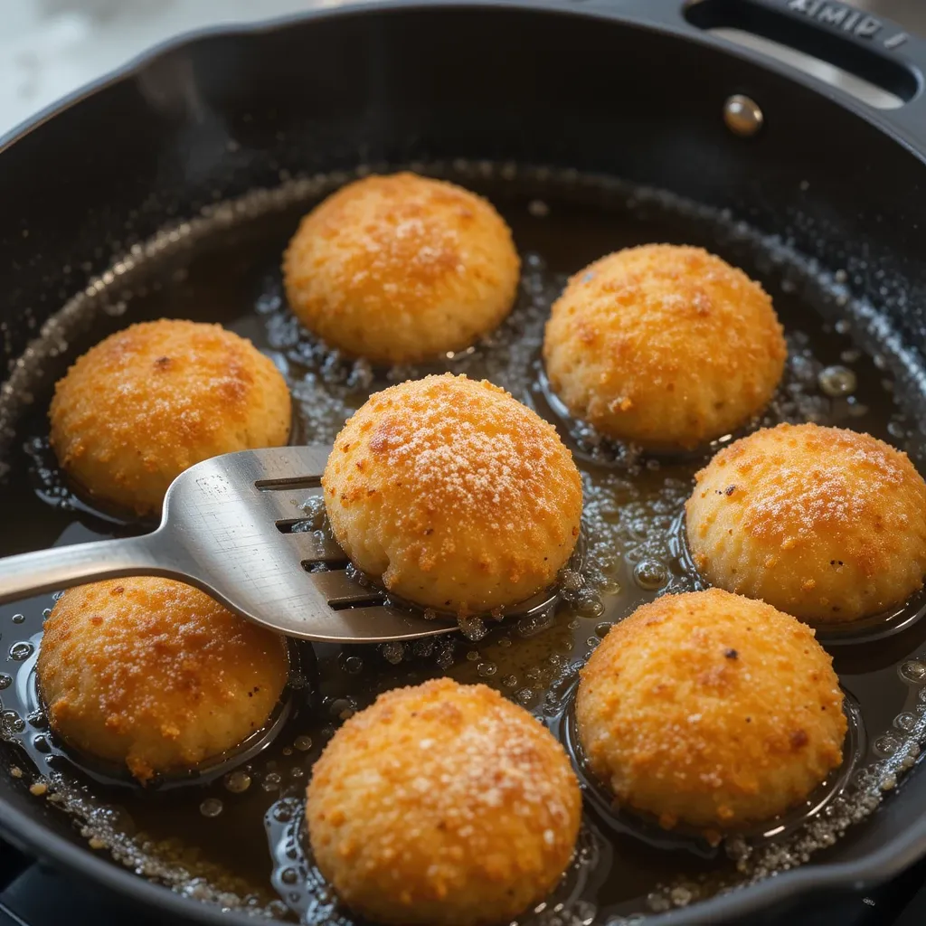 Fry croquettes
