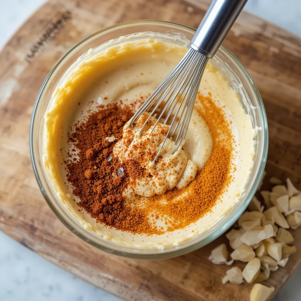 mayonnaise, smoked paprika, lemon juice, and minced garlic