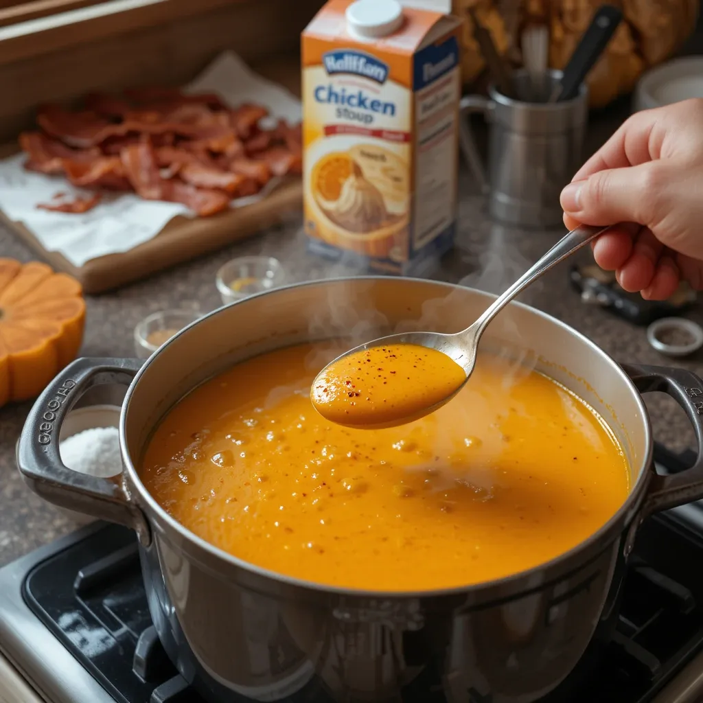 Pumpkin & Bacon Soup