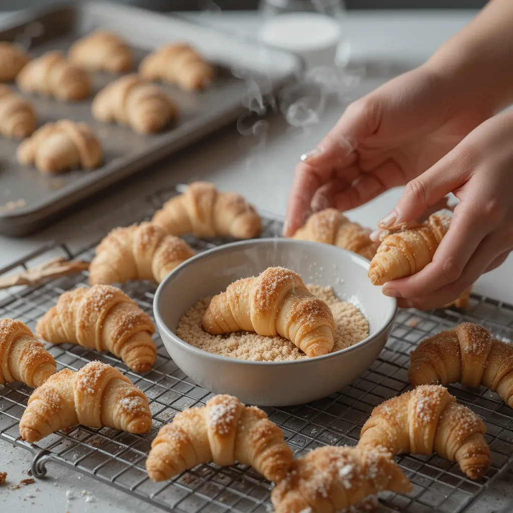Almond Crescents
